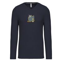 T-shirt col V manches longues de marque Kariban Vignette