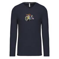 T-shirt col V manches longues de marque Kariban Vignette