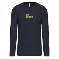 T-shirt col V manches longues de marque Kariban Vignette
