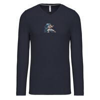 T-shirt col V manches longues de marque Kariban Vignette