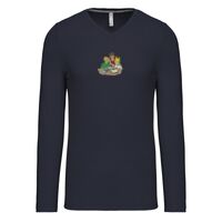T-shirt col V manches longues de marque Kariban Vignette