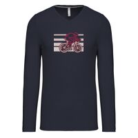 T-shirt col V manches longues de marque Kariban Vignette