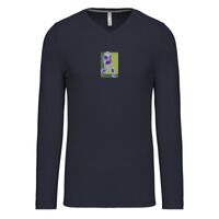 T-shirt col V manches longues de marque Kariban Vignette