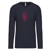 T-shirt col V manches longues de marque Kariban Vignette