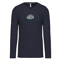 T-shirt col V manches longues de marque Kariban Vignette