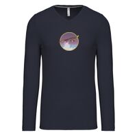 T-shirt col V manches longues de marque Kariban Vignette