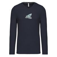 T-shirt col V manches longues de marque Kariban Vignette