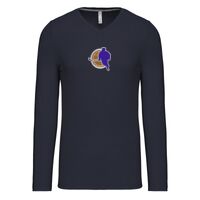 T-shirt col V manches longues de marque Kariban Vignette
