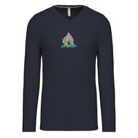 T-shirt col V manches longues de marque Kariban Vignette