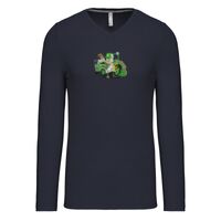 T-shirt col V manches longues de marque Kariban Vignette
