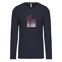 T-shirt col V manches longues de marque Kariban Vignette