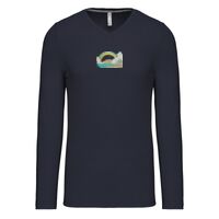 T-shirt col V manches longues de marque Kariban Vignette