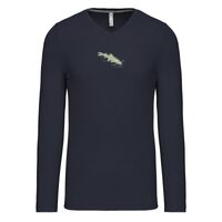 T-shirt col V manches longues de marque Kariban Vignette