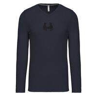 T-shirt col V manches longues de marque Kariban Vignette
