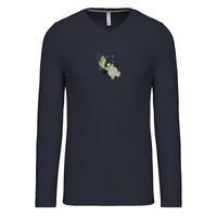 T-shirt col V manches longues de marque Kariban Vignette