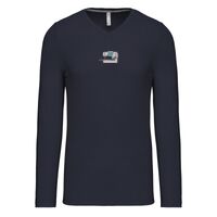 T-shirt col V manches longues de marque Kariban Vignette