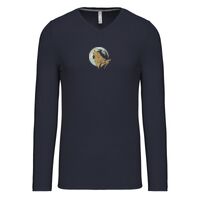 T-shirt col V manches longues de marque Kariban Vignette