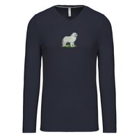 T-shirt col V manches longues de marque Kariban Vignette