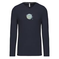 T-shirt col V manches longues de marque Kariban Vignette