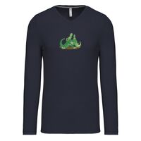 T-shirt col V manches longues de marque Kariban Vignette