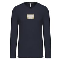 T-shirt col V manches longues de marque Kariban Vignette