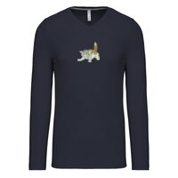 T-shirt col V manches longues de marque Kariban Vignette
