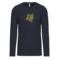 T-shirt col V manches longues de marque Kariban Vignette