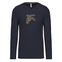 T-shirt col V manches longues de marque Kariban Vignette