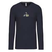 T-shirt col V manches longues de marque Kariban Vignette