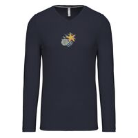 T-shirt col V manches longues de marque Kariban Vignette