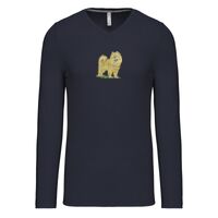 T-shirt col V manches longues de marque Kariban Vignette