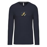 T-shirt col V manches longues de marque Kariban Vignette