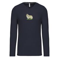 T-shirt col V manches longues de marque Kariban Vignette