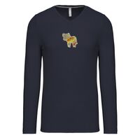 T-shirt col V manches longues de marque Kariban Vignette