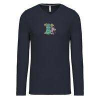 T-shirt col V manches longues de marque Kariban Vignette
