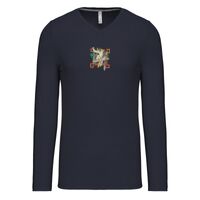 T-shirt col V manches longues de marque Kariban Vignette