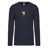 T-shirt col V manches longues de marque Kariban Vignette