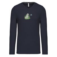 T-shirt col V manches longues de marque Kariban Vignette