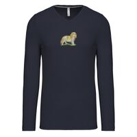 T-shirt col V manches longues de marque Kariban Vignette