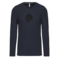T-shirt col V manches longues de marque Kariban Vignette