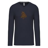 T-shirt col V manches longues de marque Kariban Vignette
