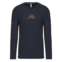 T-shirt col V manches longues de marque Kariban Vignette