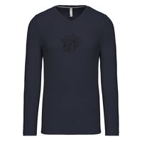 T-shirt col V manches longues de marque Kariban Vignette