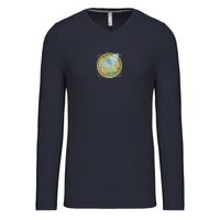 T-shirt col V manches longues de marque Kariban Vignette