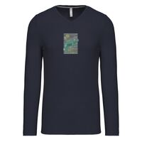 T-shirt col V manches longues de marque Kariban Vignette