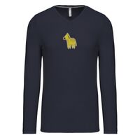 T-shirt col V manches longues de marque Kariban Vignette