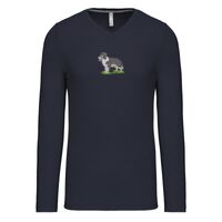 T-shirt col V manches longues de marque Kariban Vignette