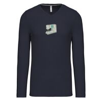 T-shirt col V manches longues de marque Kariban Vignette