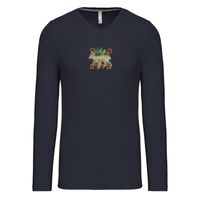 T-shirt col V manches longues de marque Kariban Vignette