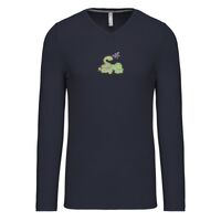 T-shirt col V manches longues de marque Kariban Vignette